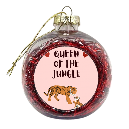 Queen of the Jungle - xmas bauble by Rock and Rose Creative