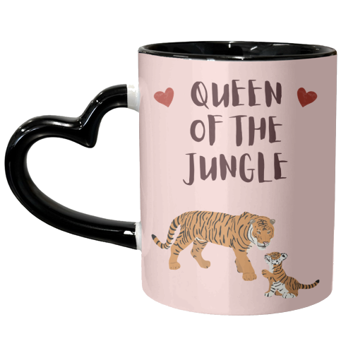 Queen of the Jungle - unique mug by Rock and Rose Creative