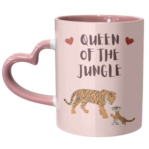 Queen of the Jungle - unique mug by Rock and Rose Creative