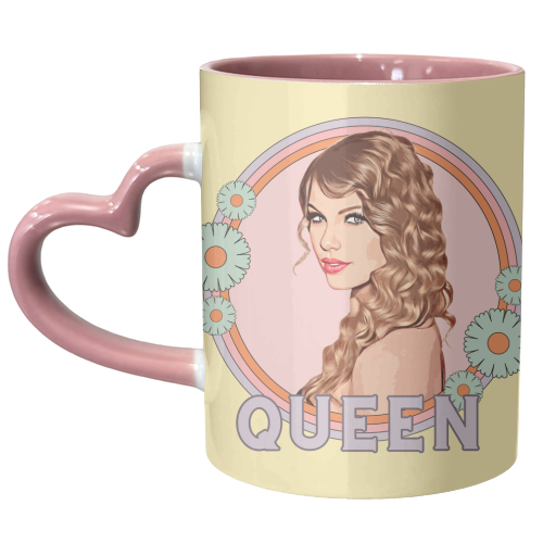 Queen Tay - unique mug by DOLLY WOLFE