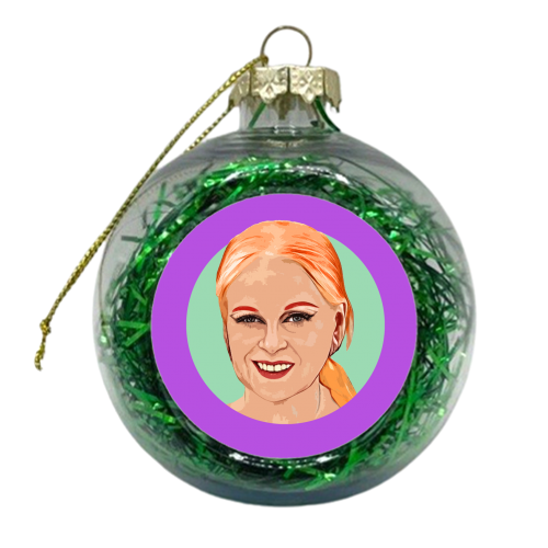 QUEEN VIV - xmas bauble by DOLLY WOLFE
