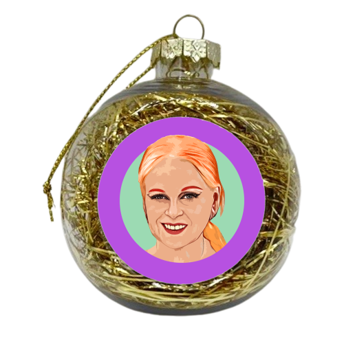 QUEEN VIV - xmas bauble by DOLLY WOLFE