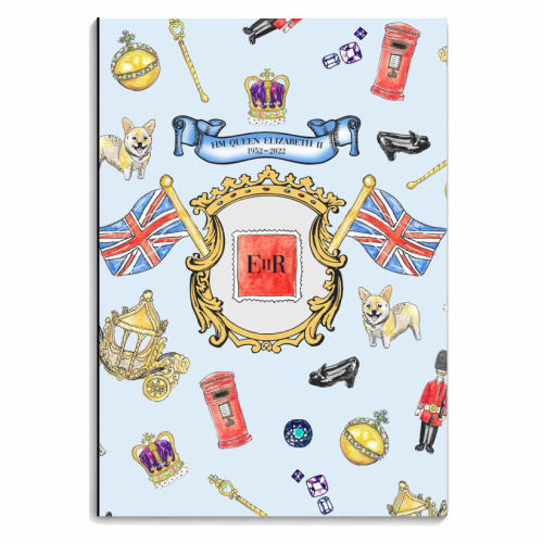 Queens Platinum Jubilee Celebration - God Save The Queen - personalised A4, A5, A6 notebook by Wallace Elizabeth