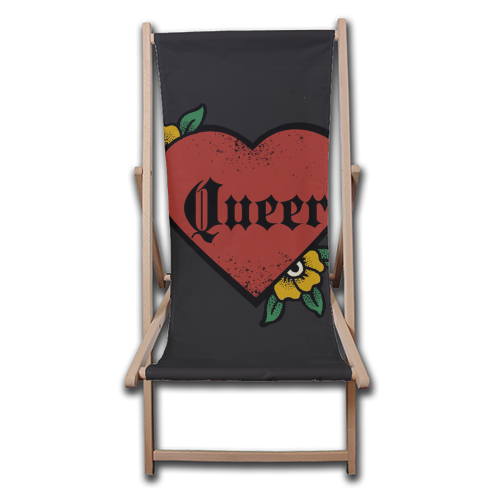 Queer - canvas deck chair by The Queer Store