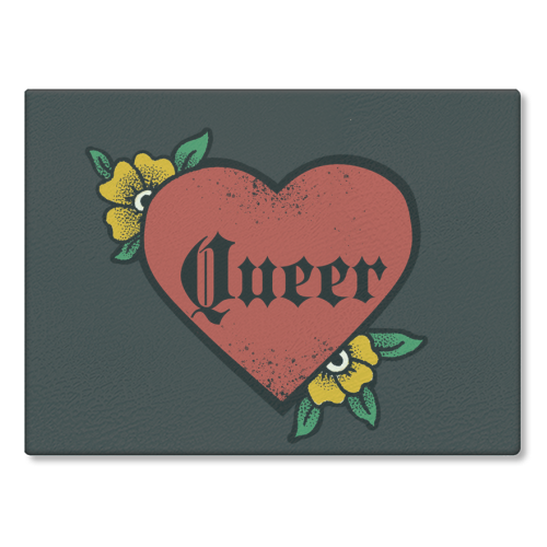 Queer - glass chopping board by The Queer Store