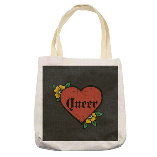 Queer - printed canvas tote bag by The Queer Store