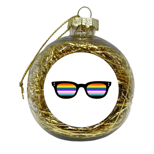 Queer Vision - xmas bauble by Adam Regester