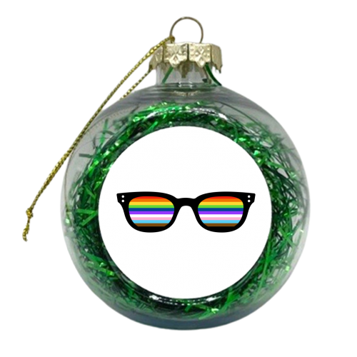 Queer Vision - xmas bauble by Adam Regester