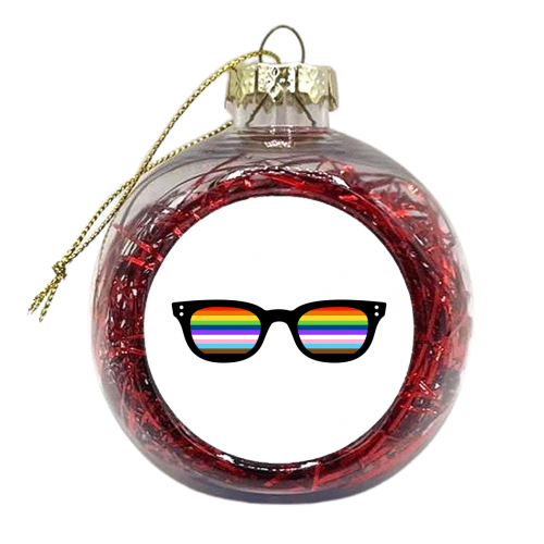 Queer Vision - xmas bauble by Adam Regester