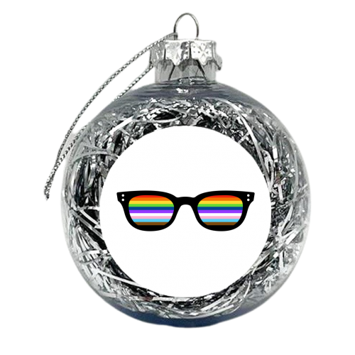 Queer Vision - xmas bauble by Adam Regester