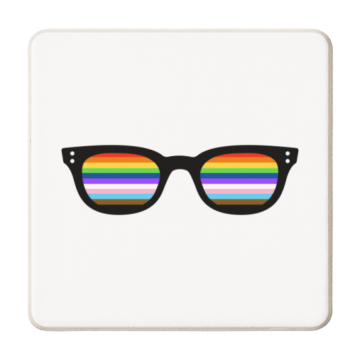 Queer Vision - personalised beer coaster by Adam Regester