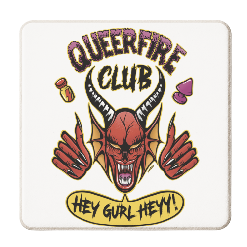 Queerfire Club - personalised beer coaster by ARTECCO