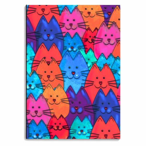 Quilt of Cats - personalised A4, A5, A6 notebook by Kat Pearson