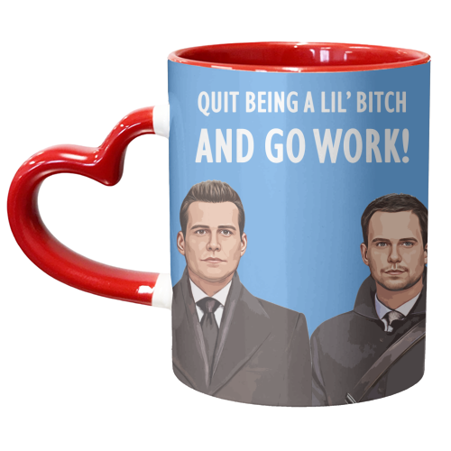 QUIT BEING A LIL' BITCH - unique mug by DOLLY WOLFE