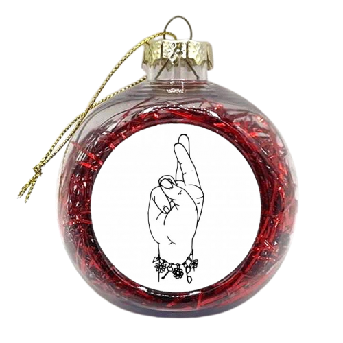 R - xmas bauble by mindy nettles