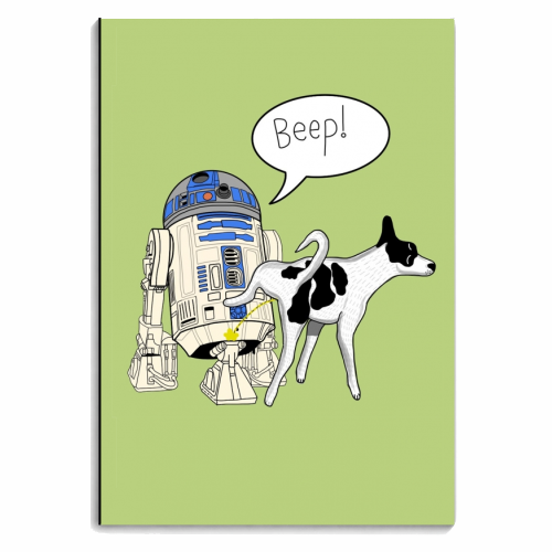R2D2 - personalised A4, A5, A6 notebook by ainsley wilson