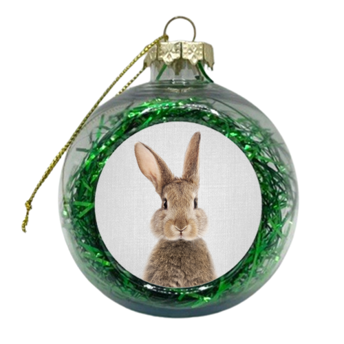 Rabbit - Colorful - xmas bauble by Gal Design