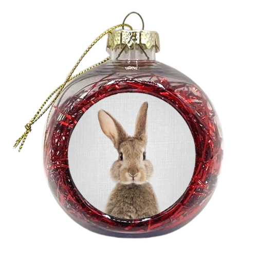 Rabbit - Colorful - xmas bauble by Gal Design