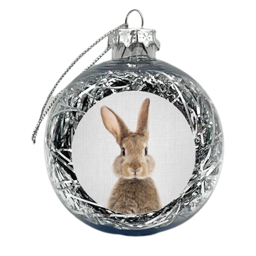 Rabbit - Colorful - xmas bauble by Gal Design