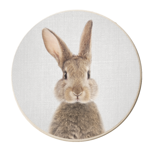 Rabbit - Colorful - personalised beer coaster by Gal Design