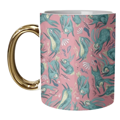 Rabbit, Rabbit, Rabbit. - unique mug by Nathan Collins