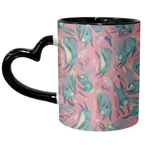 Rabbit, Rabbit, Rabbit. - unique mug by Nathan Collins