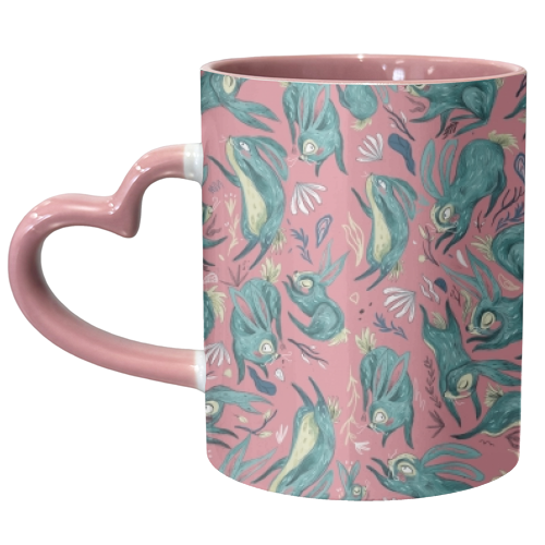 Rabbit, Rabbit, Rabbit. - unique mug by Nathan Collins