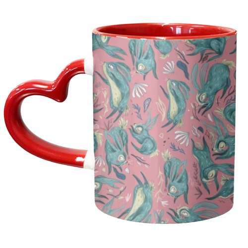 Rabbit, Rabbit, Rabbit. - unique mug by Nathan Collins