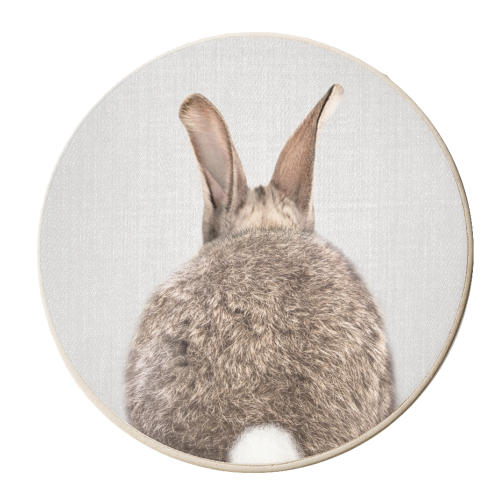 Rabbit Tail - Colorful - personalised beer coaster by Gal Design