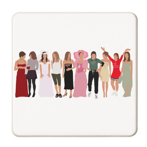 Rachel Green Ouftis - personalised beer coaster by Pink and Pip