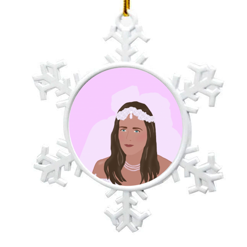Rachel Green - snowflake decoration by Cheryl Boland