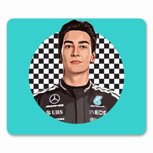 Racing George - mouse mat by DOLLY WOLFE