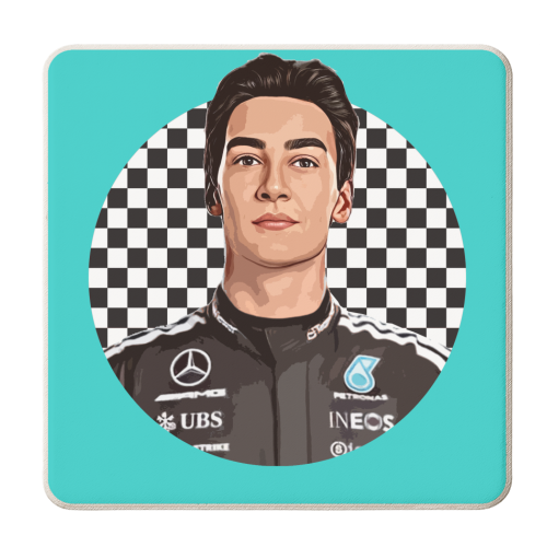 Racing George - personalised beer coaster by DOLLY WOLFE