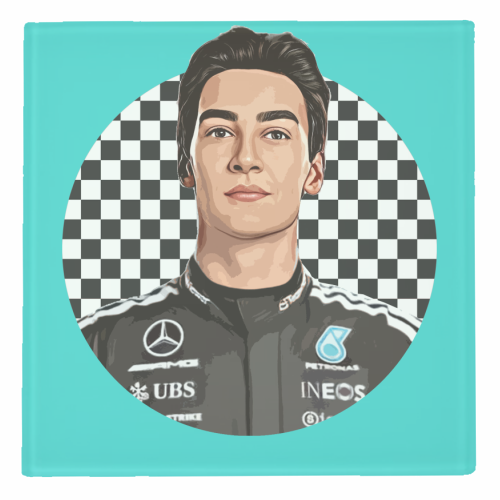 Racing George - personalised beer coaster by DOLLY WOLFE