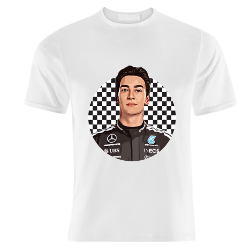 Racing George - unique t shirt by DOLLY WOLFE