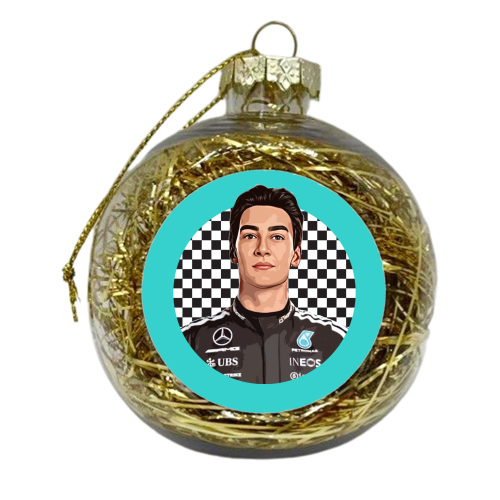 Racing George - xmas bauble by DOLLY WOLFE