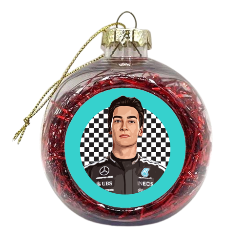 Racing George - xmas bauble by DOLLY WOLFE