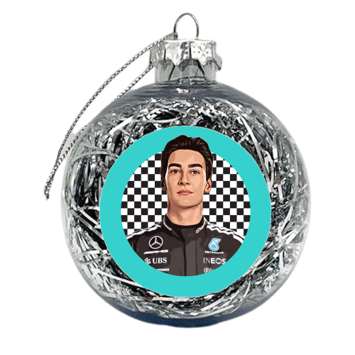 Racing George - xmas bauble by DOLLY WOLFE