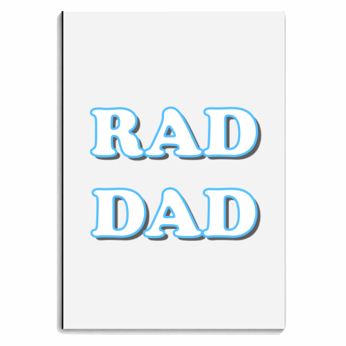Rad Dad - personalised A4, A5, A6 notebook by Adam Regester