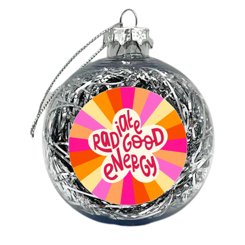 Radiate good energy - xmas bauble by The Girl Next Draw