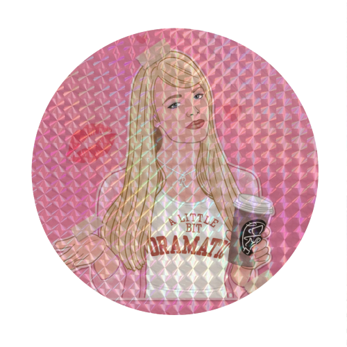 Ragina Mean Girls - Circle Sticker by Loren Grosvenor