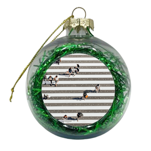 Rain Crossing - xmas bauble by Uma Prabhakar Gokhale