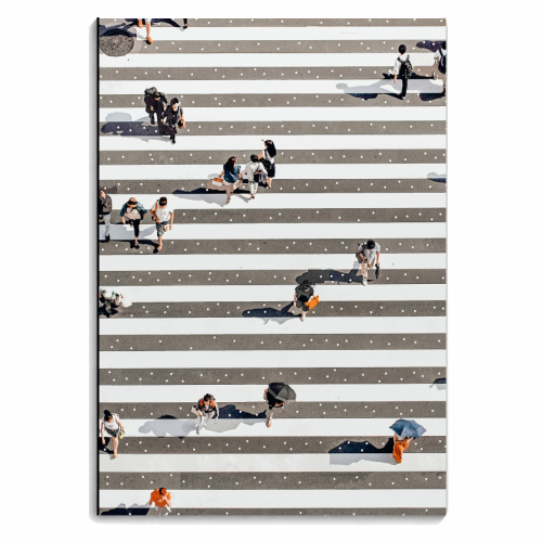 Rain Crossing - personalised A4, A5, A6 notebook by Uma Prabhakar Gokhale