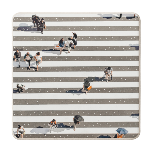Rain Crossing - personalised beer coaster by Uma Prabhakar Gokhale