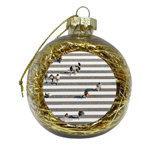 Rain Crossing - xmas bauble by Uma Prabhakar Gokhale