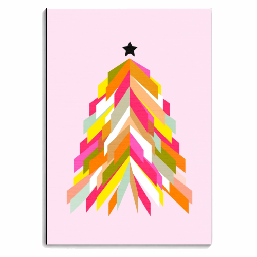 Rainbow Christmas tree #festive - personalised A4, A5, A6 notebook by Dominique Vari