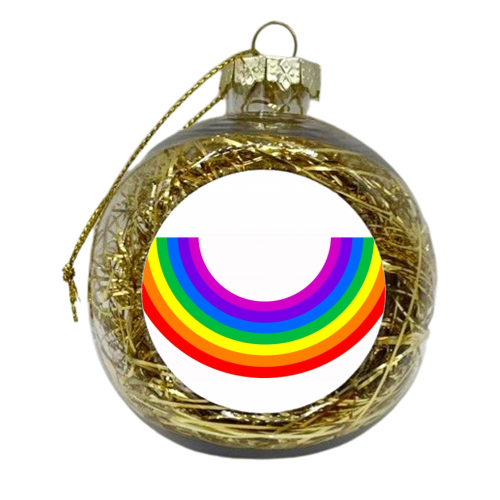 RAINBOW - xmas bauble by Wallace Elizabeth