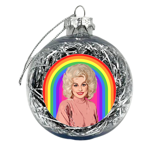 RAINBOW DOLLY - xmas bauble by DOLLY WOLFE