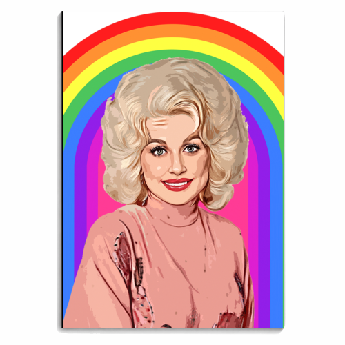 RAINBOW DOLLY - personalised A4, A5, A6 notebook by DOLLY WOLFE
