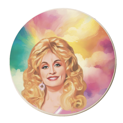 Rainbow Dolly - personalised beer coaster by Giddy Kipper